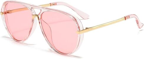 Retro Oversized Aviator Sunglasses for Women Men Trendy 70s Vintage Metal Designer Aviators Sun Glasses in Saudi Arabia