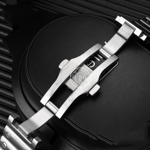 316L Solid Stainless Steel Strap Adapted，For Cartier Santos watchband Santos100 Santos butterfly buckle bracelet 21mm Men's in Kuwait