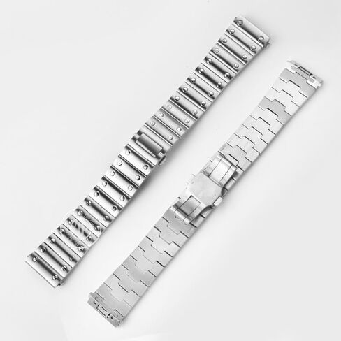 316L Solid Stainless Steel Strap Adapted，For Cartier Santos watchband Santos100 Santos butterfly buckle bracelet 21mm Men's in Kuwait