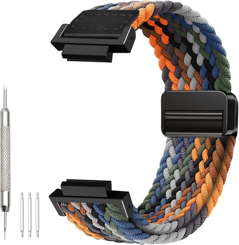 Nylon-Band for Casio-G-Shock DW-5600/8900 - Magnetic Adjustable Braided Replacement Strap for GA-100/GW-B5600/GB-5600/GW-6900 Casio Band Soft and Elastic Breathable Durable in Saudi Arabia