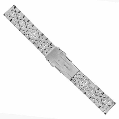 Ewatchparts Bead Of Rice Watch Band Compatible With Or Vintage Omega Watches In 19mm Stainless Steel in Kuwait
