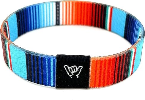 Hang Loose Bands - Southwestern Bracelet for Men, Women & Teens - Comfy Tribal Print and Boho - Western Style Reversible Wristband - Dae Break | Extra Small: 5.5" length (for petites & kids) in Saudi Arabia