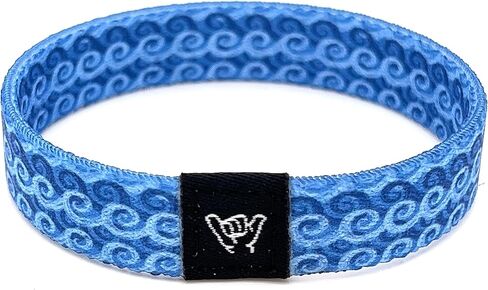 Hang Loose Bands - Coastal Surfer Beach Bracelet for Men, Women & Teens - Comfy Summer - Boho Reversible Wristband- Totally Tubular| Medium: 7.5" length (for large wrists) in Saudi Arabia