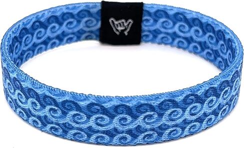 Hang Loose Bands - Coastal Surfer Beach Bracelet for Men, Women & Teens - Comfy Summer - Boho Reversible Wristband- Totally Tubular| Medium: 7.5" length (for large wrists) in Saudi Arabia