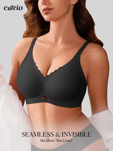 Wireless Jelly Bras for Women- Padded Bra No Underwire, Seamless Comfort Bralette with Support, Everyday T-Shirt Bra in Saudi Arabia
