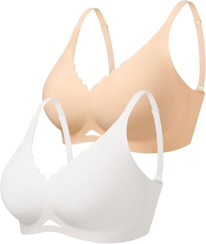 Wireless Jelly Bras for Women- Padded Bra No Underwire, Seamless Comfort Bralette with Support, Everyday T-Shirt Bra in Saudi Arabia