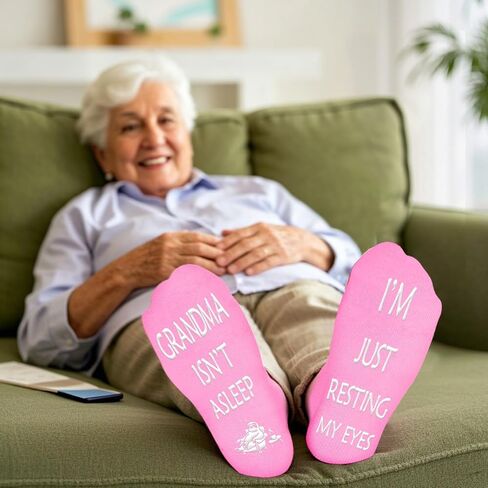 Juesly Grandma Gifts, Funny Socks Perfect for Grandma Birthday Gifts, Grandparents Day, Mother's Day, Christmas in Saudi Arabia
