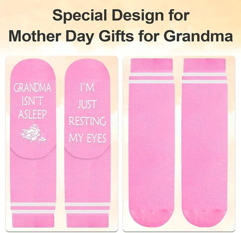 Juesly Grandma Gifts, Funny Socks Perfect for Grandma Birthday Gifts, Grandparents Day, Mother's Day, Christmas in Saudi Arabia