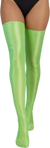 Sorrica Women's Shiny Oily Glossy Opaque Thigh High Stockings Over Knee Long Socks for Party Club Cosplay in Saudi Arabia