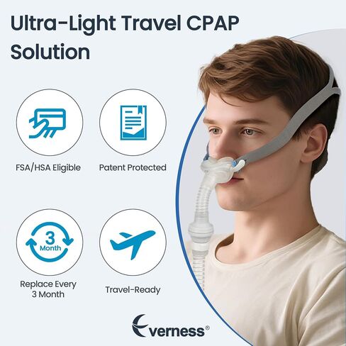 Replacement for ResMed AirFit P10 to AirMini Connector - Highlights Sung-Fit & Leak-Free Seal with Adjustable Headgear & Durable Frame System for CPAP AirMini P10 Connector in Saudi Arabia