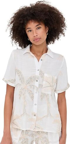 Palmacea Women's Maya Amazonia Sage Shirt in Saudi Arabia