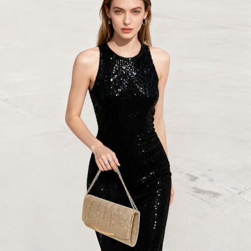 Women's Evening Bag Clutch Purses Crossbody Ladies Sparkling Handbag for Wedding Formal Party Cocktail Prom in Kuwait