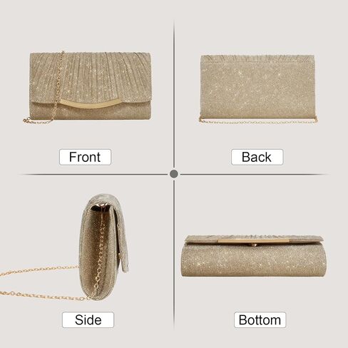 Women's Evening Bag Clutch Purses Crossbody Ladies Sparkling Handbag for Wedding Formal Party Cocktail Prom in Kuwait