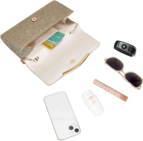 Women's Evening Bag Clutch Purses Crossbody Ladies Sparkling Handbag for Wedding Formal Party Cocktail Prom in Kuwait