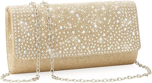 Women's Evening Bag Clutch Purses Crossbody Ladies Sparkling Handbag for Wedding Formal Party Cocktail Prom in Kuwait