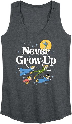 ديزني بيتر بان - Never Grow Up - Fly Away - قميص بدون أكمام للسيدات بظهر ريسر in Kuwait