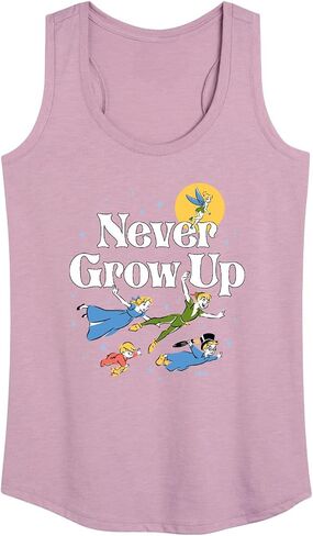 ديزني بيتر بان - Never Grow Up - Fly Away - قميص بدون أكمام للسيدات بظهر ريسر in Kuwait