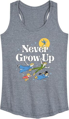 ديزني بيتر بان - Never Grow Up - Fly Away - قميص بدون أكمام للسيدات بظهر ريسر in Kuwait