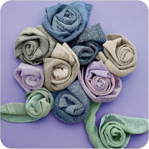 MARCOLIANI Milano Made in Italy - Mens Dress Socks | Essence of Linen Piqué Colors in Kuwait