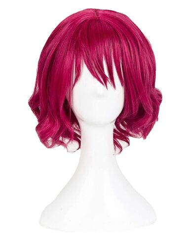 Game Akatsuki No Yona Dawn Yona Styled Curly Cosplay Wig Heat Resistant Synthetic Wigs for Halloween Costume Party Role Play+Wig Cap in Saudi Arabia