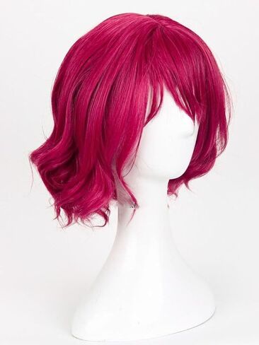 Game Akatsuki No Yona Dawn Yona Styled Curly Cosplay Wig Heat Resistant Synthetic Wigs for Halloween Costume Party Role Play+Wig Cap in Saudi Arabia