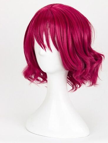 Game Akatsuki No Yona Dawn Yona Styled Curly Cosplay Wig Heat Resistant Synthetic Wigs for Halloween Costume Party Role Play+Wig Cap in Saudi Arabia