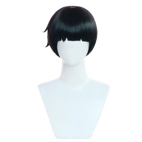 Anime Mob Shigeo Kageyama Wig Black Short Bowl-shaped Party Hair Halloween Cosplay Props Accessory in Saudi Arabia