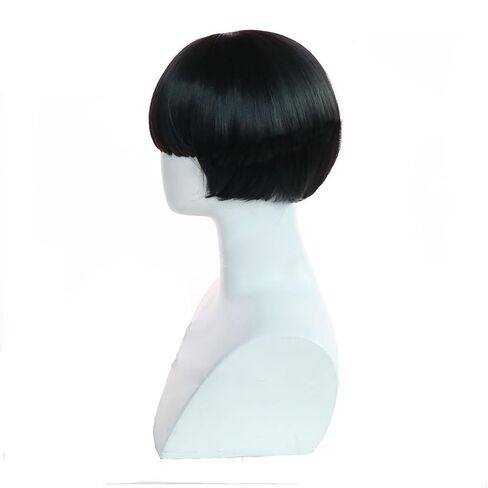 Anime Mob Shigeo Kageyama Wig Black Short Bowl-shaped Party Hair Halloween Cosplay Props Accessory in Saudi Arabia