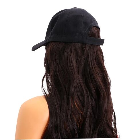 NOLITOY Women Wig with One-piece Hat Long Curly Hairpiece for Casual Wear Elegant Synthetic Wig Cap for Various Occasions for Halloween Concerts and Cosplay Events in Kuwait