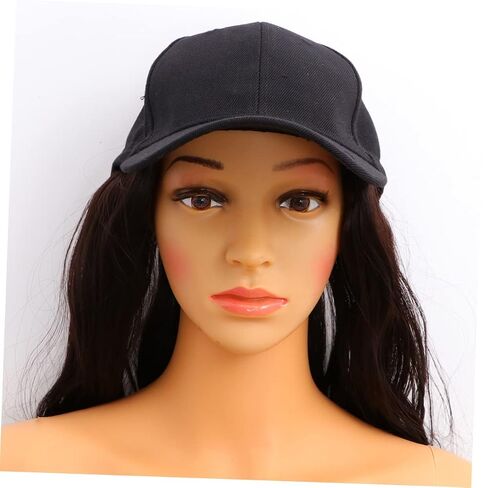 NOLITOY Women Wig with One-piece Hat Long Curly Hairpiece for Casual Wear Elegant Synthetic Wig Cap for Various Occasions for Halloween Concerts and Cosplay Events in Kuwait