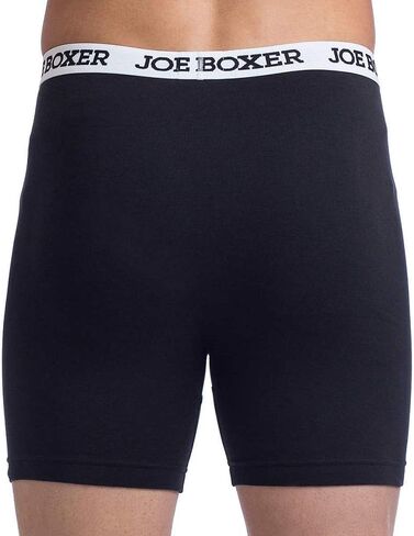 Joe Boxer Men's Boxer Briefs 4-Pack (Medium, Black), Black in Saudi Arabia