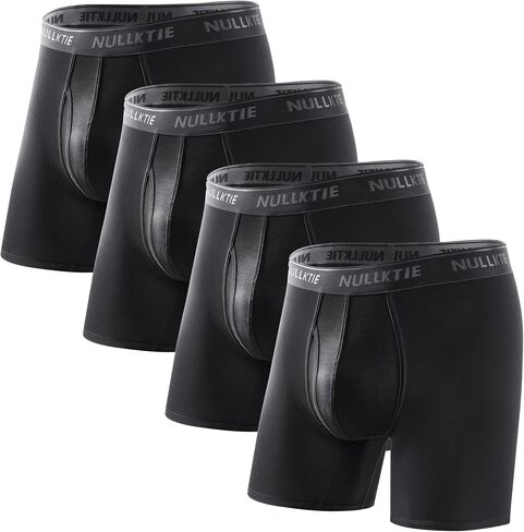 Ultra Soft Boxer Briefs with Fly, Viscose Made from Bamboo Men's Underwear, Breathable Moisture Wicking No Ride Up in Saudi Arabia