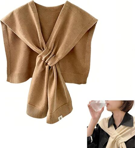 Women's Fashion Knitted Shawl Sweater Shawl Wraps Travel Casual Scarf Cape Shoulder Tops for Women Daily Out Side in Saudi Arabia
