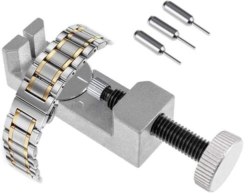 Watch Link Remover Kit Watch Pin Removal Tool Band Strap Remover Repair Tool with 3 Needles for Bracelet Adjustment (Silver) in Kuwait