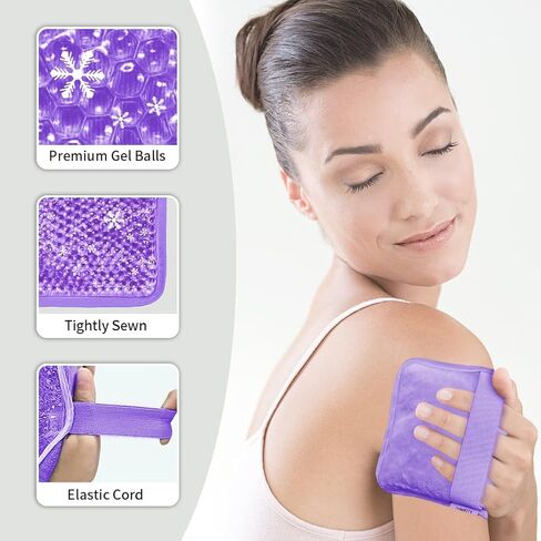 Gel Ice Pack for Injuries Reusable – Hot & Cold Therapy for Pain Relief, Swelling, Knee, Shoulder, Back, Ankle, Neck, Elbow, Wisdom Tooth – Flexible Soft Gel Beads Cold Packs in Saudi Arabia