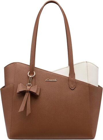 LOVEVOOK Small Tote Purse for Women, 2026 Structured PU Leather Handbags with Top Handle, Elegant Satchel Shoulder Bag in Saudi Arabia