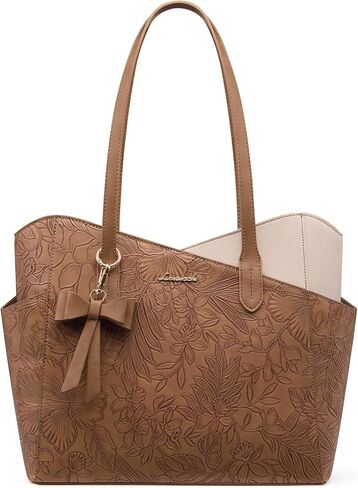 LOVEVOOK Small Tote Purse for Women, 2026 Structured PU Leather Handbags with Top Handle, Elegant Satchel Shoulder Bag in Saudi Arabia