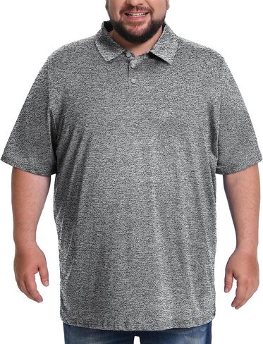 Big & Tall Men's Polo Shirts Quick Dry UPF 50+ Performance Short Sleeve Collared Golf Shirt Casual Tops(2XL-8XL) in Saudi Arabia