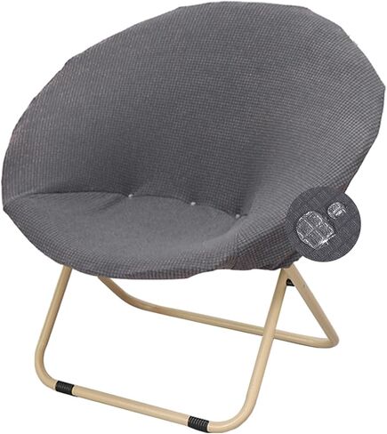 Saucer Chair Cover Stretchable Round Moon Chair Slipcovers Waterproof Foldable Saucer Chair Cover Circle Cushion Slipcovers Protector for Bedroom Set of 1 Pink in Kuwait