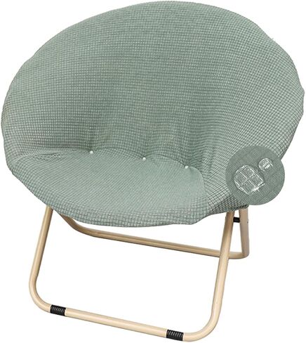 Saucer Chair Cover Stretchable Round Moon Chair Slipcovers Waterproof Foldable Saucer Chair Cover Circle Cushion Slipcovers Protector for Bedroom Set of 1 Pink in Kuwait