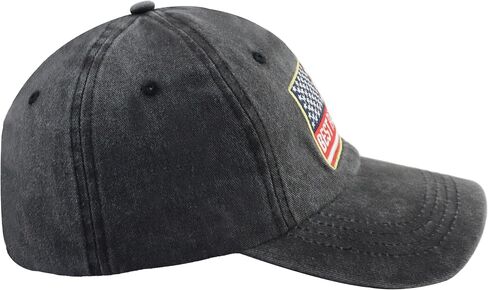 Best Papa Ever Hat for Men, Funny Adjustable Cotton American Flag Decor Dad Embroidered Baseball Cap in Kuwait