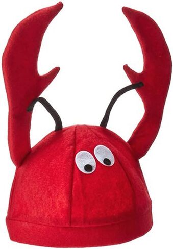 NA1 2-Pack Lobster Party Hat Costume Fancy Hat Dress Up Theme Party Hat Cap Roleplay Accessories in Saudi Arabia