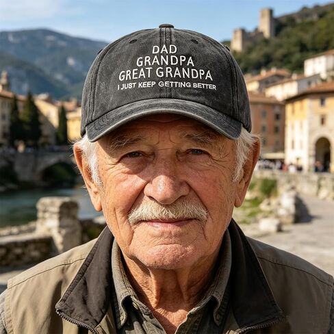 The Man The Myth The Legend Grandpa Hat for Men, Adjustable Embroidered Father's Day Birthday Gifts Grandfather Baseball Cap in Kuwait