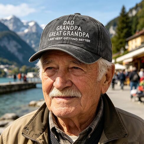 The Man The Myth The Legend Grandpa Hat for Men, Adjustable Embroidered Father's Day Birthday Gifts Grandfather Baseball Cap in Kuwait