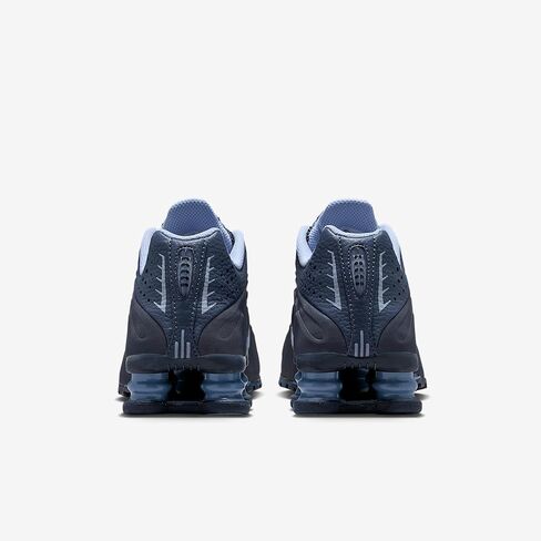 Nike Shox R4 Big Kids' (Boys') Shoes (Obsidian/Diffused Blue/Aluminum) Size 7 in Kuwait