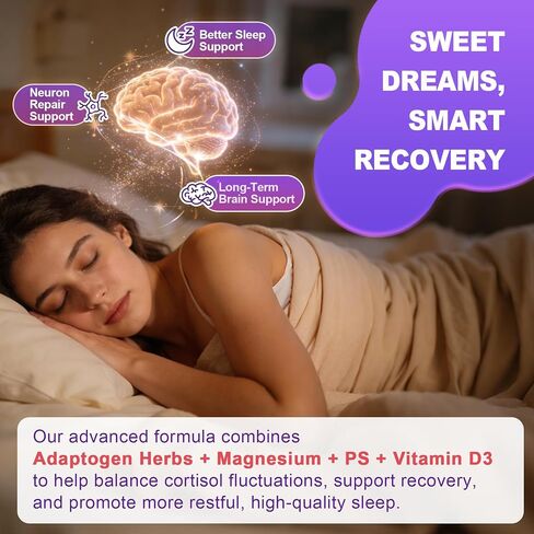 Lions Mane Ashwagandha + Magnesium Glycinate Gummies، مكملات الكورتيزول الهادئة للنساء والرجال مع الزعفران والماكا لذاكرة الطاقة، صمغ مهدئ بتركيز الفطر للبالغين، خالي من السكر، نباتي 120 قيراط in Kuwait