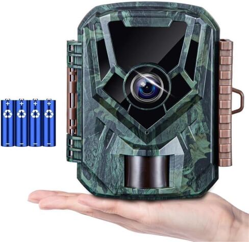 KJK Trail Camera 36MP 2.7K, Mini Game Camera with Night Vision 0.1s Trigger Time Motion Activated 130°Wide-Angle, Waterproof Trail Cam with 2.0" HD TFT Screen, Hunting Camera for Wildlife Monitoring in Saudi Arabia