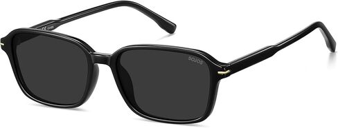 SOJOS Retro Rectangular Polarized Sunglasses for Women Men,Vintage Light Weight Square Frame Skinny Rim UV Protection SJ2663 in Kuwait