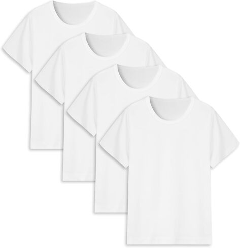 4 Pack Cotton Boys T Shirts Kids Short Sleeve Tops Summer Tee Shirts Clothes for Toddlers in Saudi Arabia