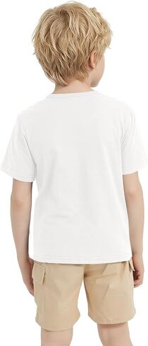 4 Pack Cotton Boys T Shirts Kids Short Sleeve Tops Summer Tee Shirts Clothes for Toddlers in Kuwait